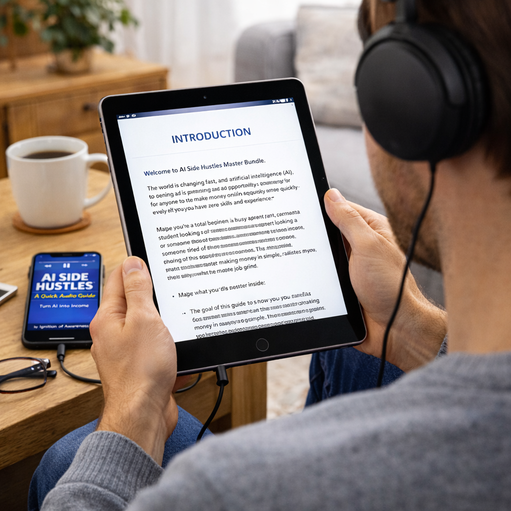 AI Side Hustles™ — Make Money with Zero Skills — Master Bundle (E-Book + Audiobook)