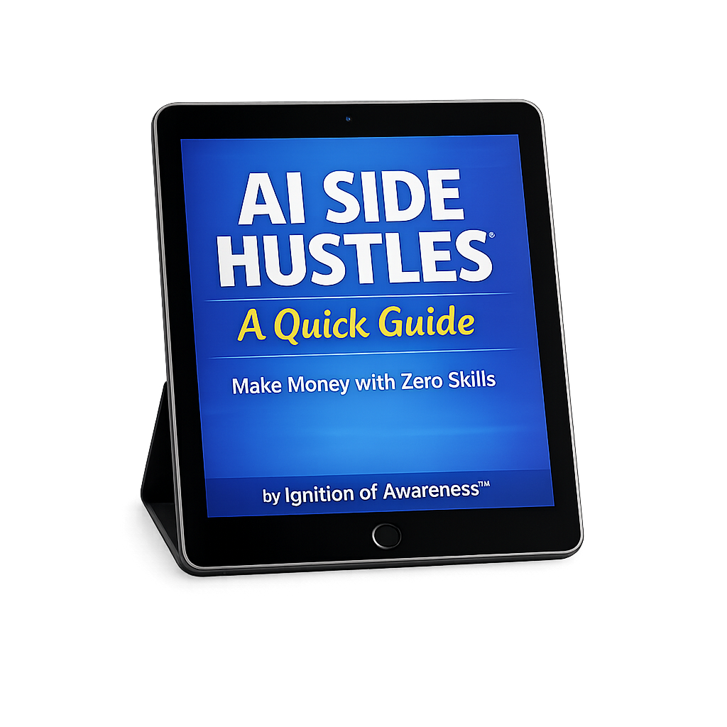 AI Side Hustles™ — Make Money with Zero Skills: Quick Guide — E-Book Edition (PDF Digital Download)